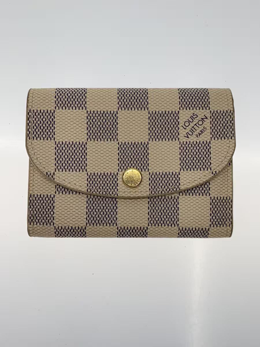 Louis Vuitton Louis Vuitton Damier Azur Porte Monnaie Rosalie White Size ONE SIZE - 1 Thumbnail
