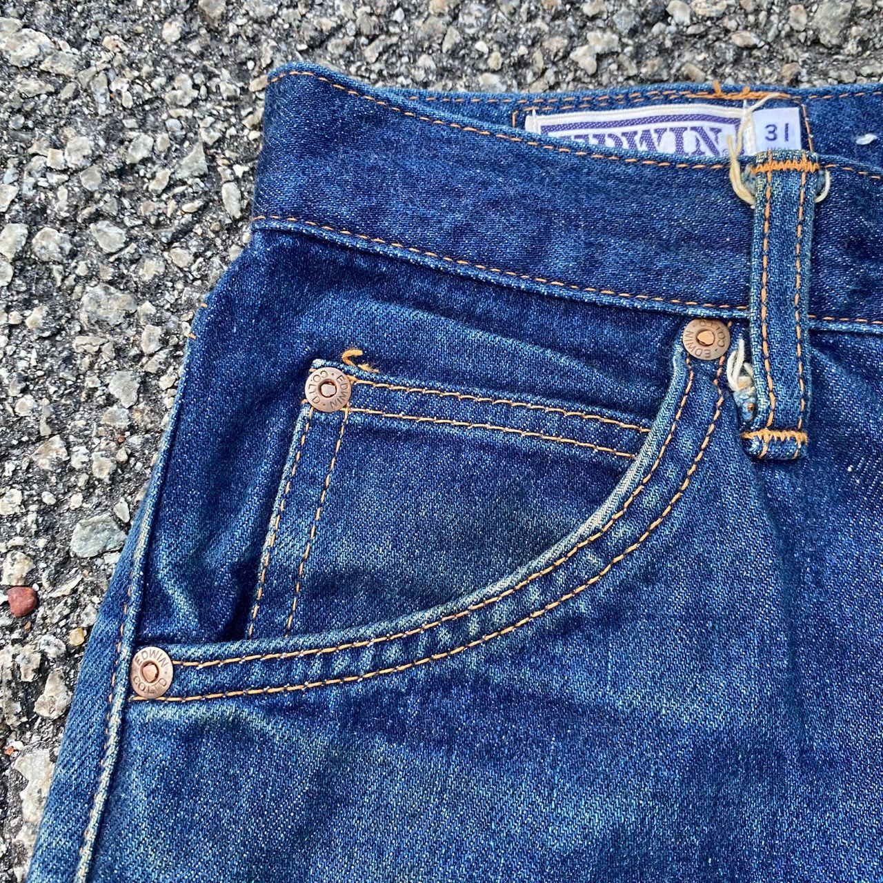 Japanese Brand Vintage 80s Edwin Western Denim Jeans Size US 30 / EU 46 - 11 Thumbnail