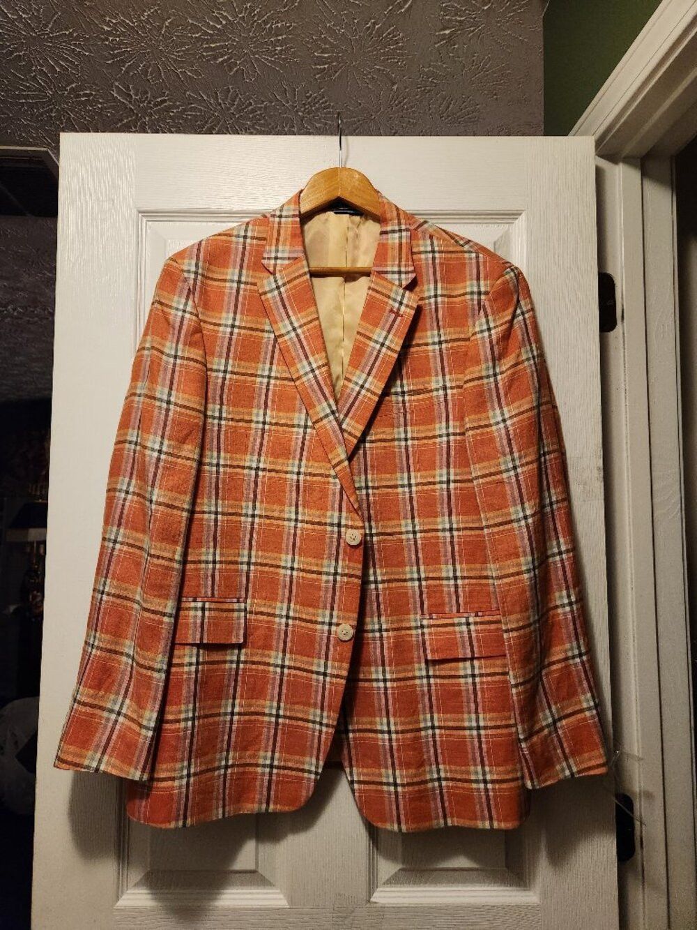 Tommy Hilfiger tommy Hilfiger mens new 100%linen sport coat blazer size:42R Size 42R - 1 Thumbnail