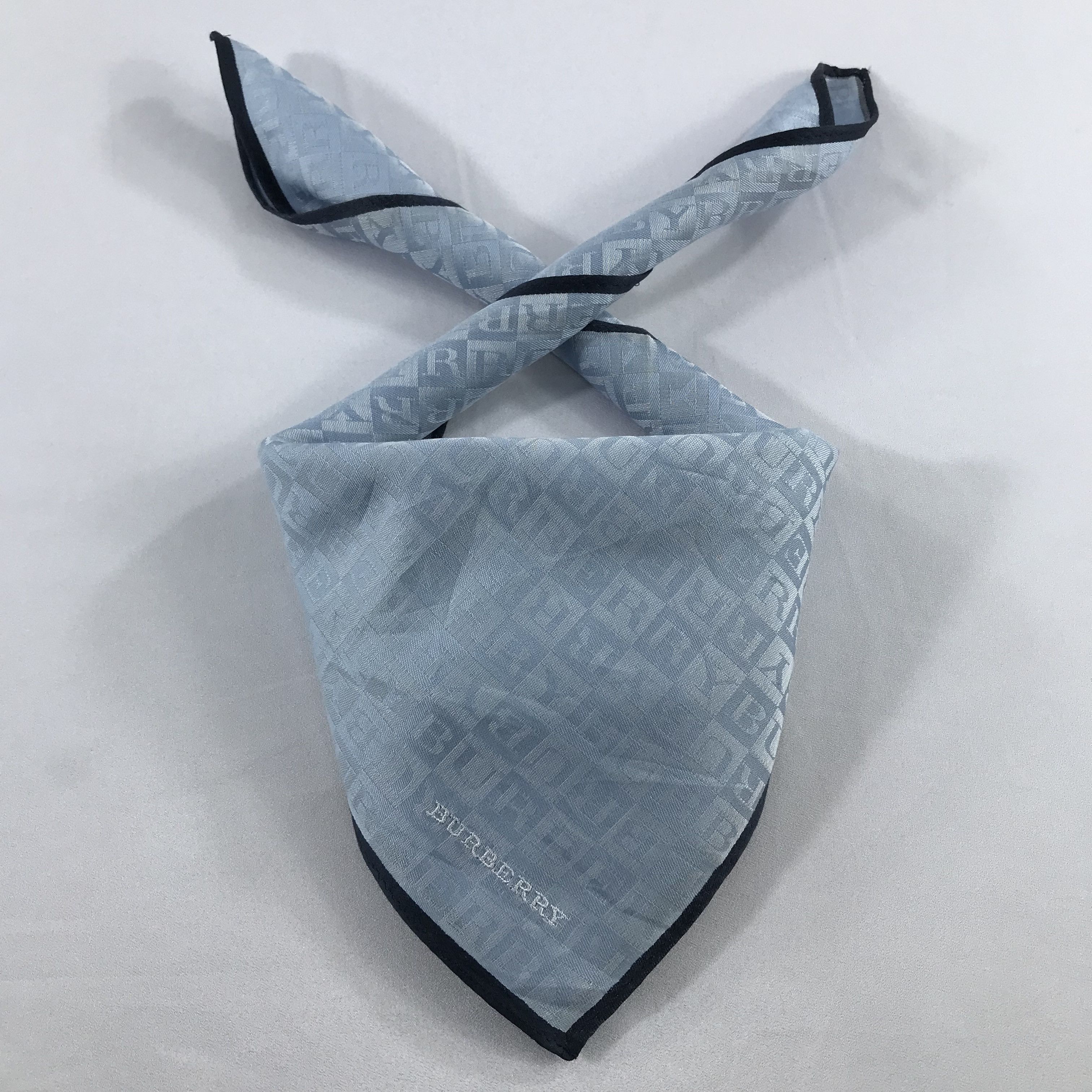 Burberry × Vintage Burberry Bandana / Handkerchief / Neckerchief - S2522 Size ONE SIZE - 3 Thumbnail