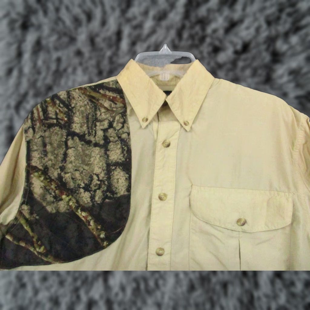 Vintage Camo Ridge Hunting Shirt Medium Men's Camouflage Khaki Button-Up Long Sleeve Blue? Size US M / EU 48-50 / 2 - 1 Thumbnail