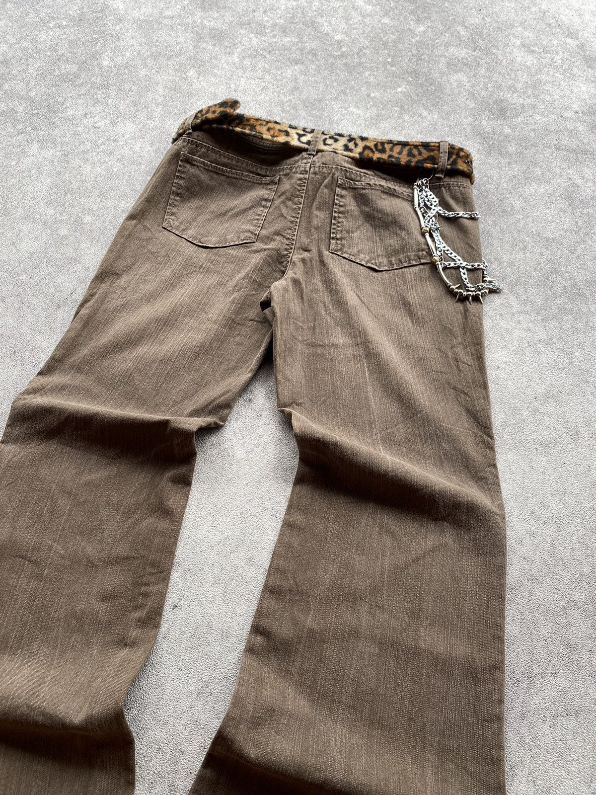 If Six Was Nine × Japanese Brand × Le Grande Bleu (L.G.B.) 2000s Nii Jeans Mudwash Flared Pant Size US 34 / EU 50 - 4 Thumbnail