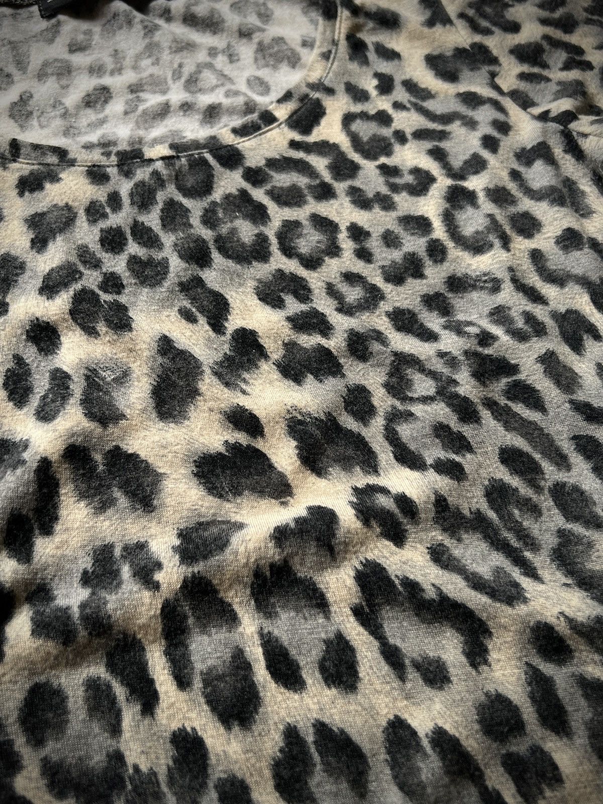 Japanese Brand FLOWER CIRCLE Leopard Print Tee Grunge Y2K Gyaru 00s Size M / US 6-8 / IT 42-44 - 5 Thumbnail
