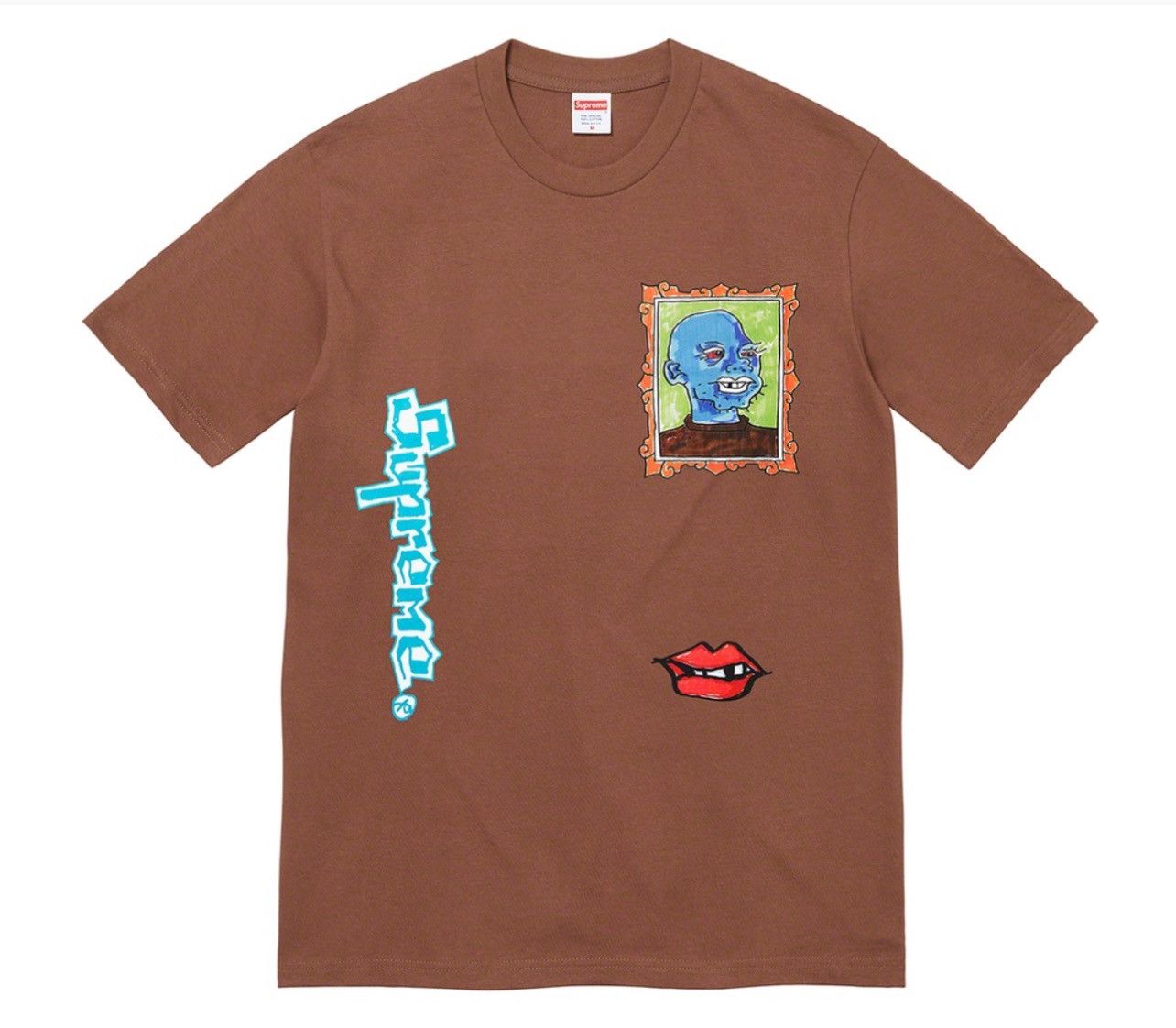 Image of Supreme Gonz Portrait Tee in Brown, Men's (Size 2XL)