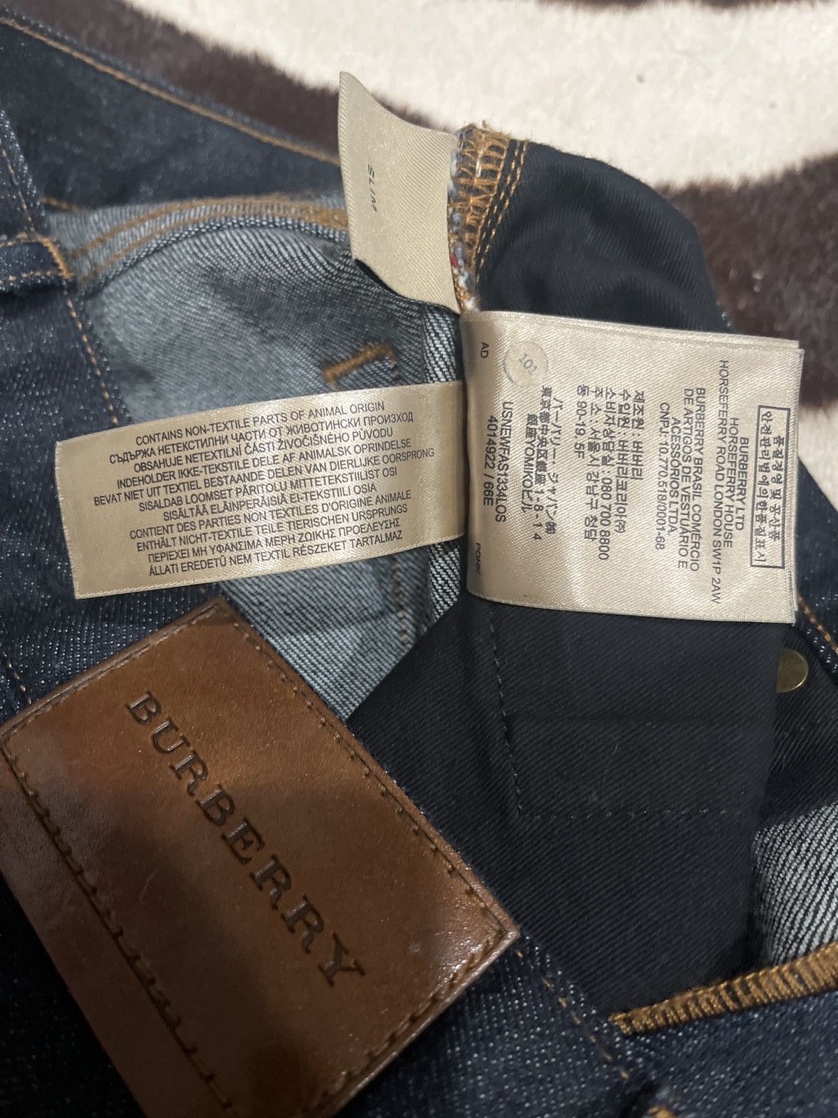Burberry Burberry raw denim slim fit pants Size US 31 - 4 Thumbnail