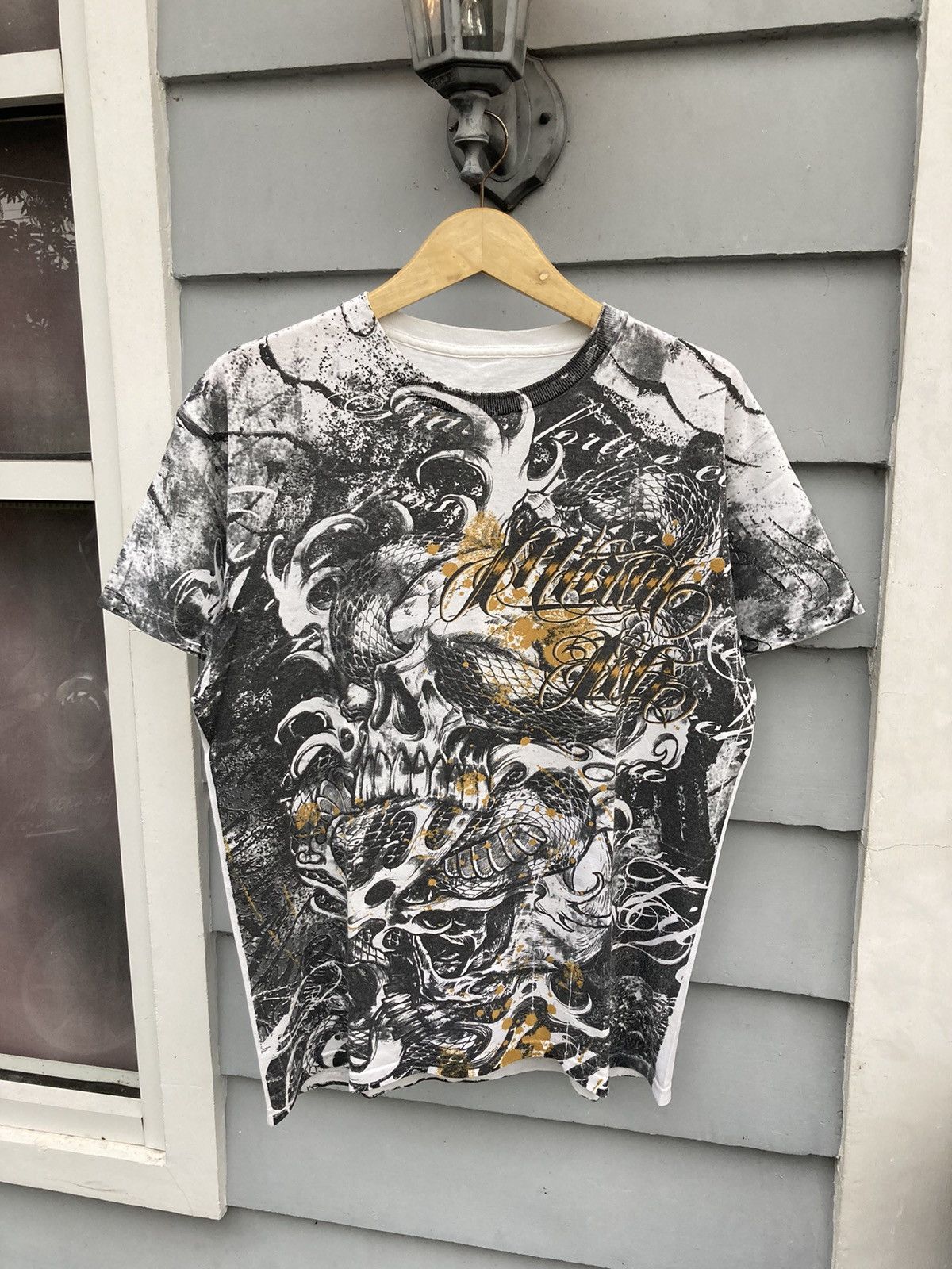 Affliction Miami Ink Tattoo Full All Over Print Damn Sick Graphic Size US L / EU 52-54 / 3 - 1 Thumbnail