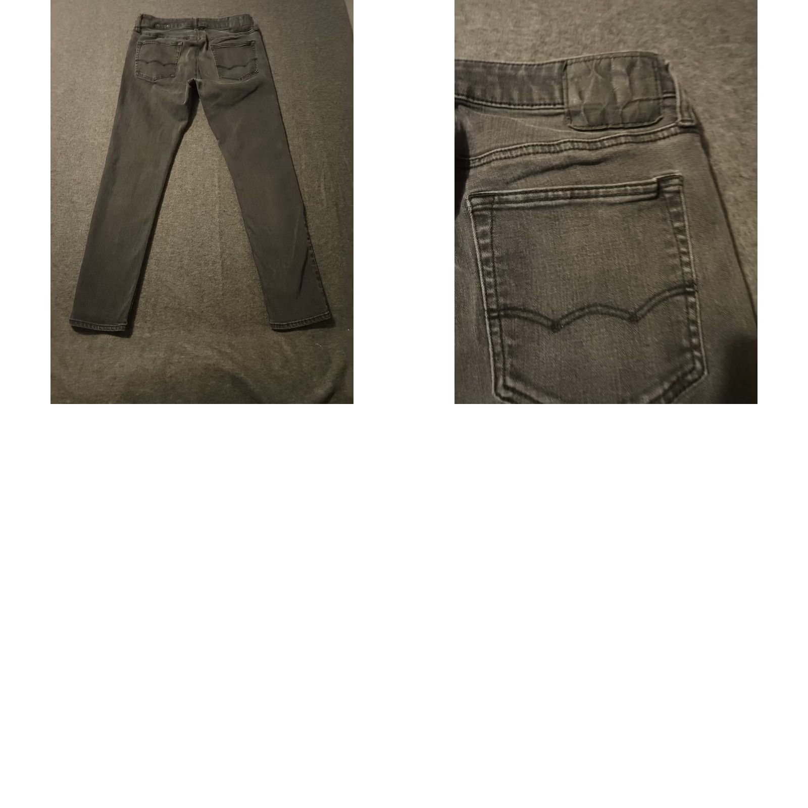 American Eagle Outfitters VINTAGE American Eagle Outfitters Jeans Men 33x29 Ankle Black Distressed Comfort Extreme Flex Denim 90s Grunge USA Size US 33 - 8 Thumbnail
