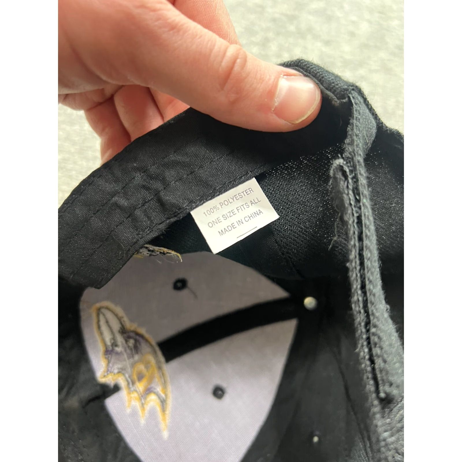 NFL VINTAGE Baltimore Ravens NFL Team Logo Hat Cap Black Purple Rare Cap Size ONE SIZE - 7 Thumbnail