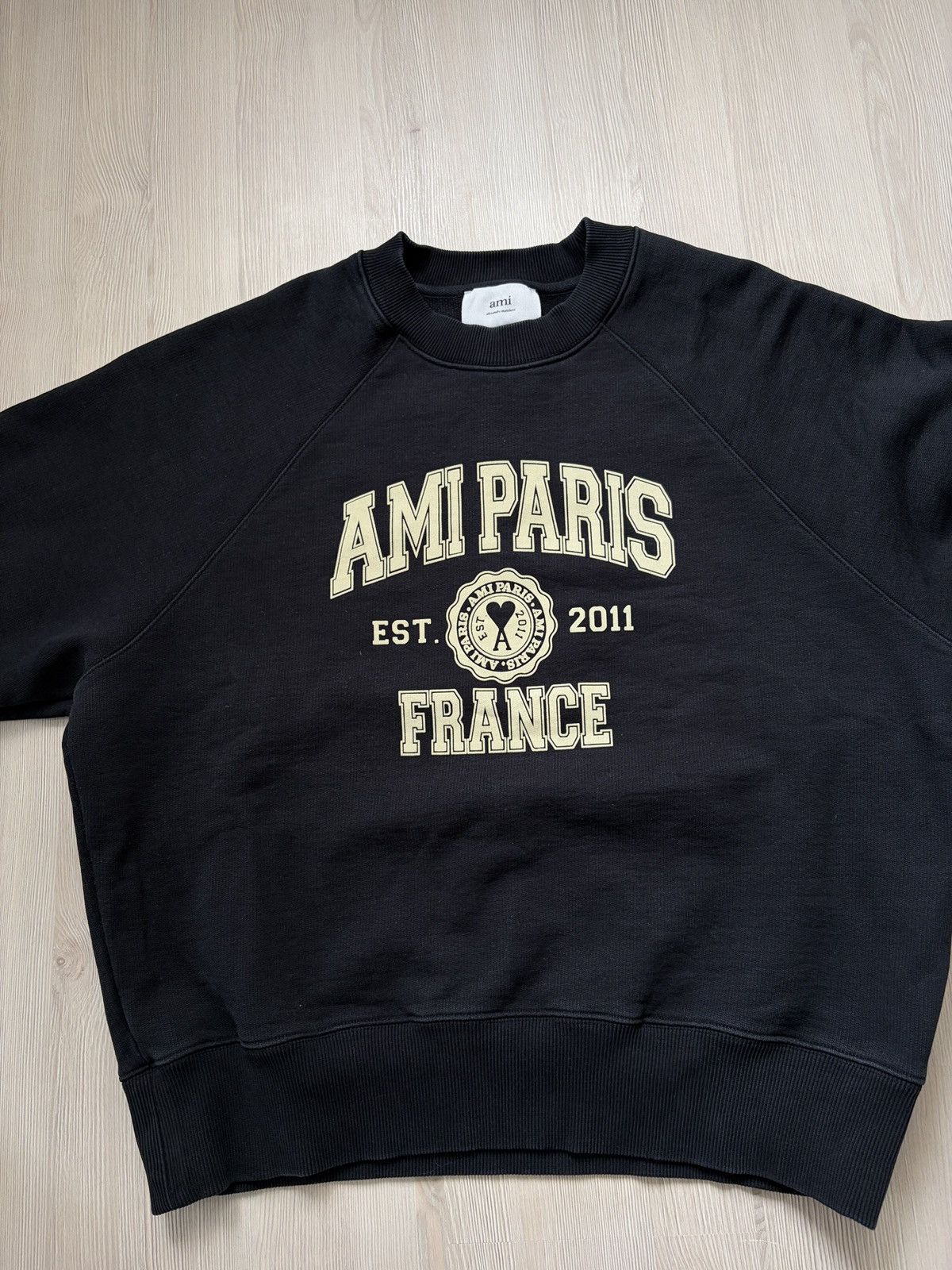 AMI AMI Paris Boxy Raglan Sweatshirt Size US L / EU 52-54 / 3 - 3 Thumbnail