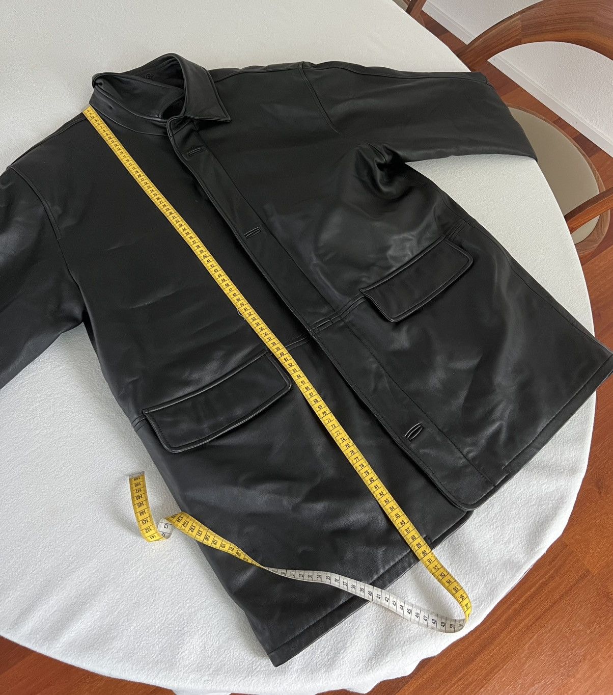Other Black Leather Coat *Great Condition* Size US XL / EU 56 / 4 - 7 Thumbnail