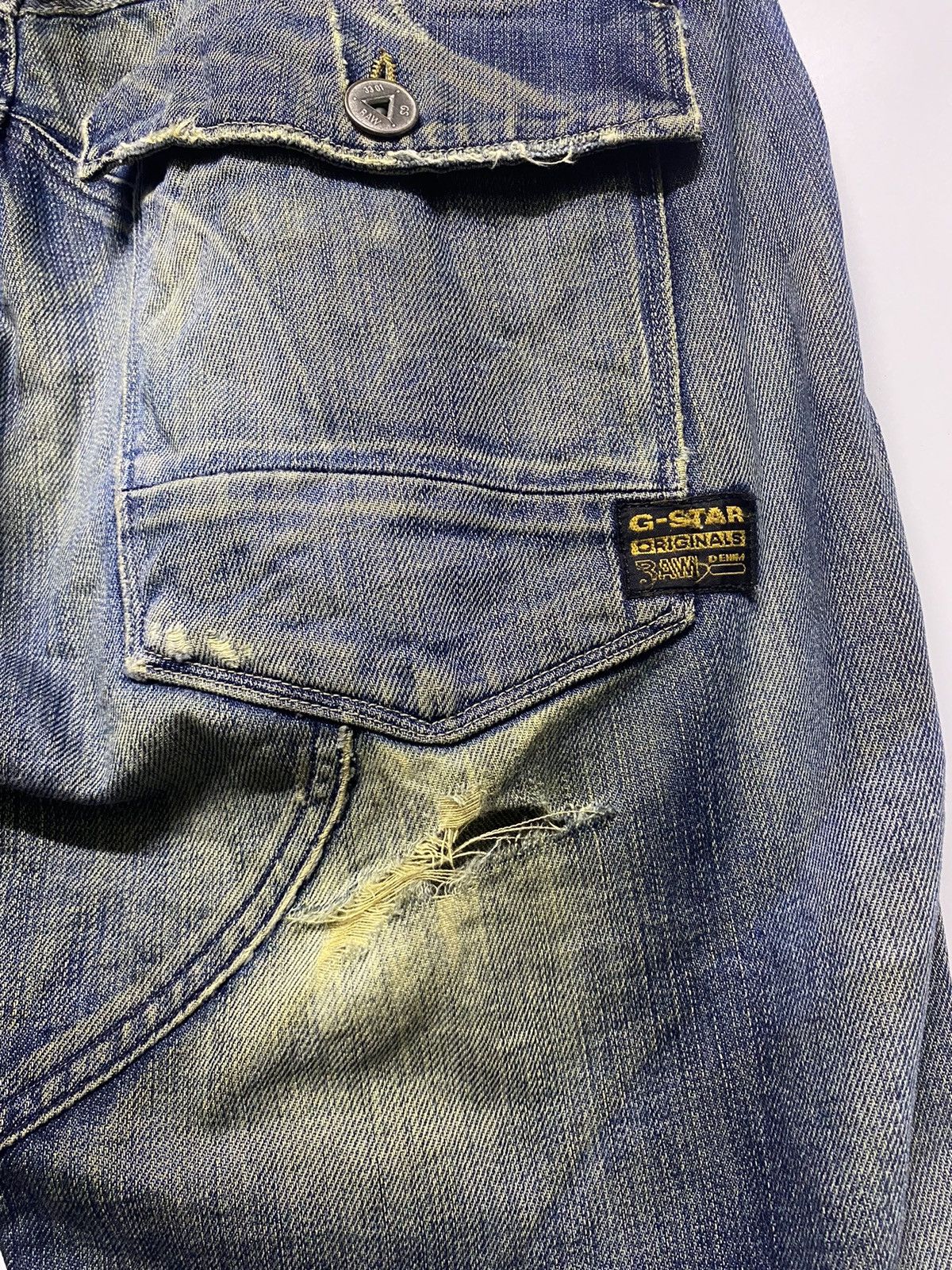 G-Star Vintage G-Star 96 Raw Distressed Denim Jeans Pants Size US 34 / EU 50 - 14 Thumbnail