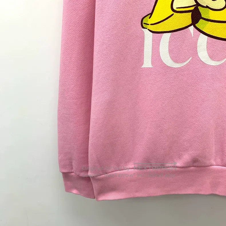 Gucci Gucci Co-branded pink logo letter cat print cotton hooded Size S / US 4 / IT 40 - 4 Thumbnail