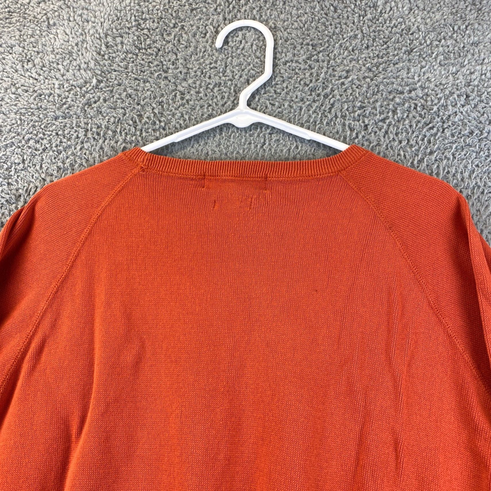 Polo Ralph Lauren Polo Ralph Lauren Men Medium Sweater 100% Cotton Orange Long Sleeve Crew Neck Tight-Knit Regular Fit Pullover / 56-10 Size US M / EU 48-50 / 2 - 7 Thumbnail