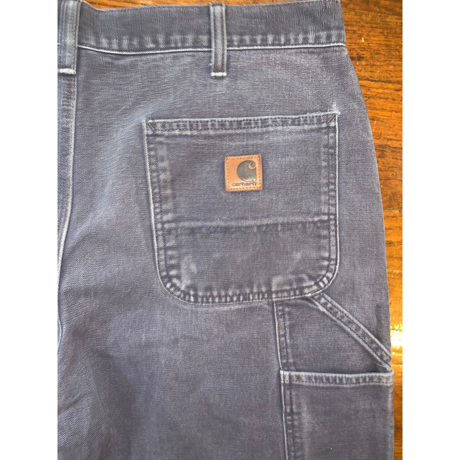 Carhartt Carhartt B11 Work Pants 36x32 Dark Grey Washed Duck Mexico Size US 36 / EU 52 - 10 Thumbnail