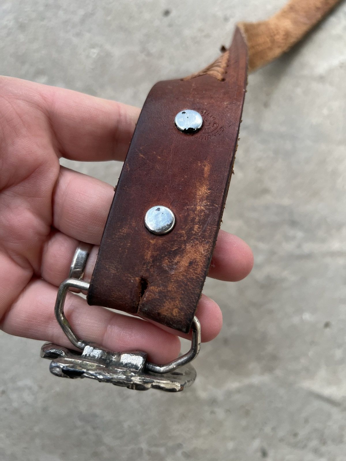 Harley Davidson Vintage Harley Davidson Made In USA Leather Belt Size ONE SIZE - 7 Thumbnail