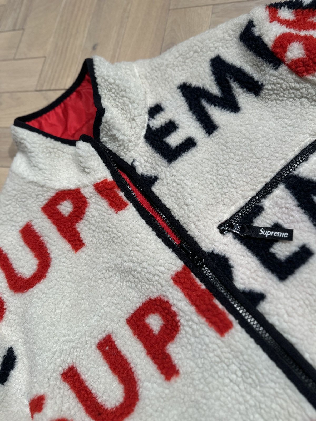 Supreme Supreme Reversible Logo Fleece Jacket Size US XL / EU 56 / 4 - 3 Thumbnail