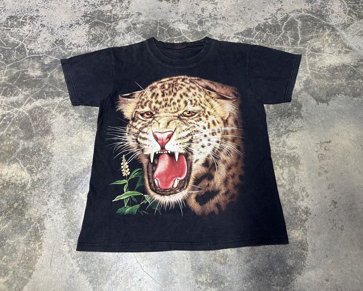 Japanese Brand × Vintage Sun Faded🔥 Y2k Leopard OVP SP Tshirt Size US M / EU 48-50 / 2 - 2 Thumbnail