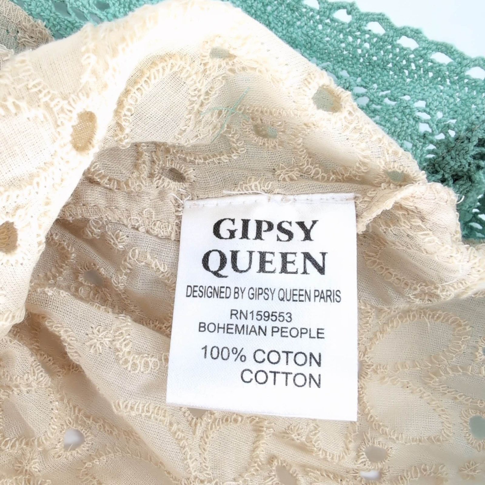 Other Gypsy Queen Paris Collection Eyelet Halter NWT Top Size M/L Size M / US 6-8 / IT 42-44 - 7 Thumbnail
