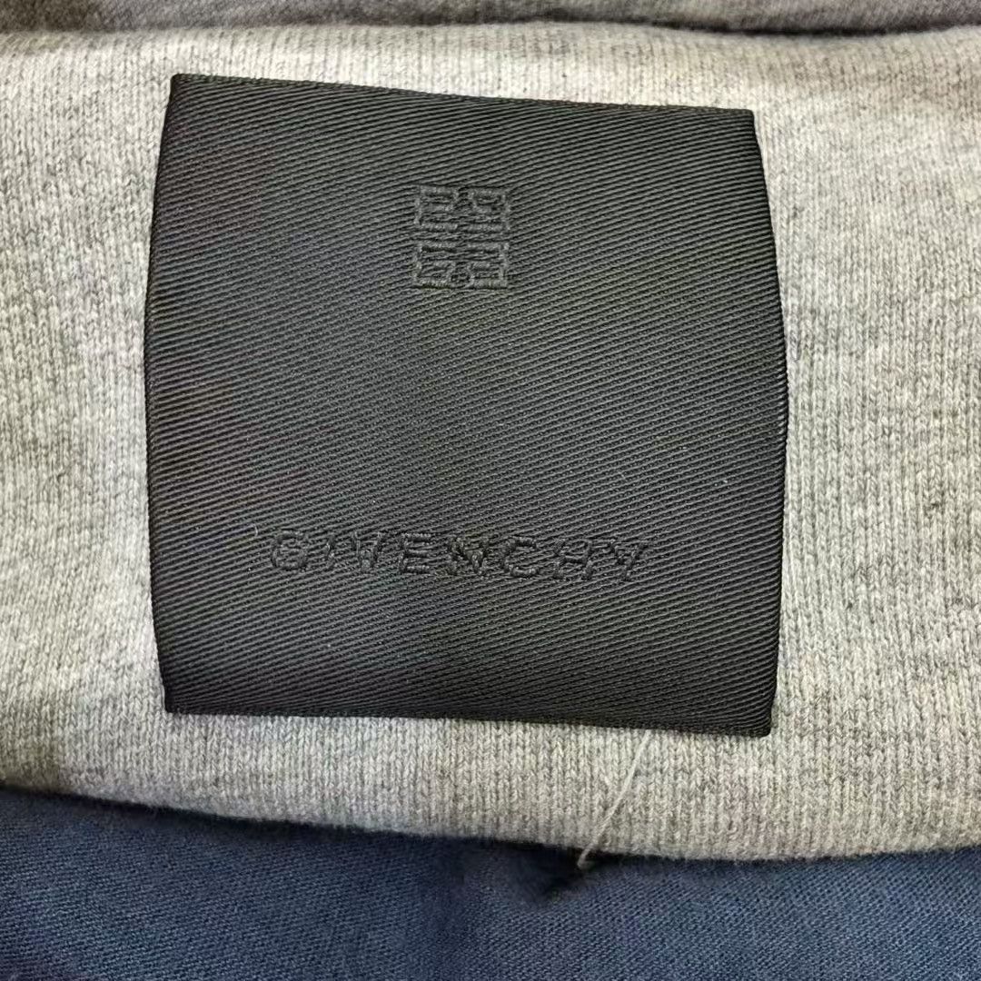 Givenchy Givenchy Grey/Blue Distressed Logo Oversized Hoodie Size US XL / EU 56 / 4 - 3 Thumbnail