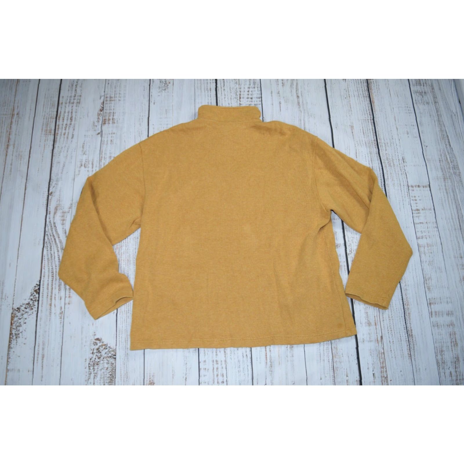 Orvis ORVIS Men's Pullover Sweater Large 1/4 Zip Solid Yellow Outdoor Golf Fleece Size US L / EU 52-54 / 3 - 8 Thumbnail