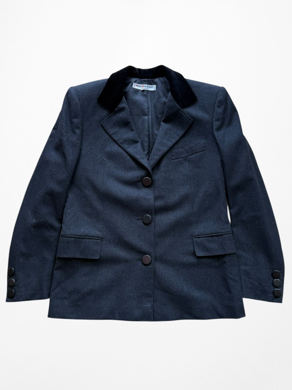 Saint Laurent Paris Saint Laurent Rive gauche wool blazer jacket ysl Size M / US 6-8 / IT 42-44 - 5 Thumbnail
