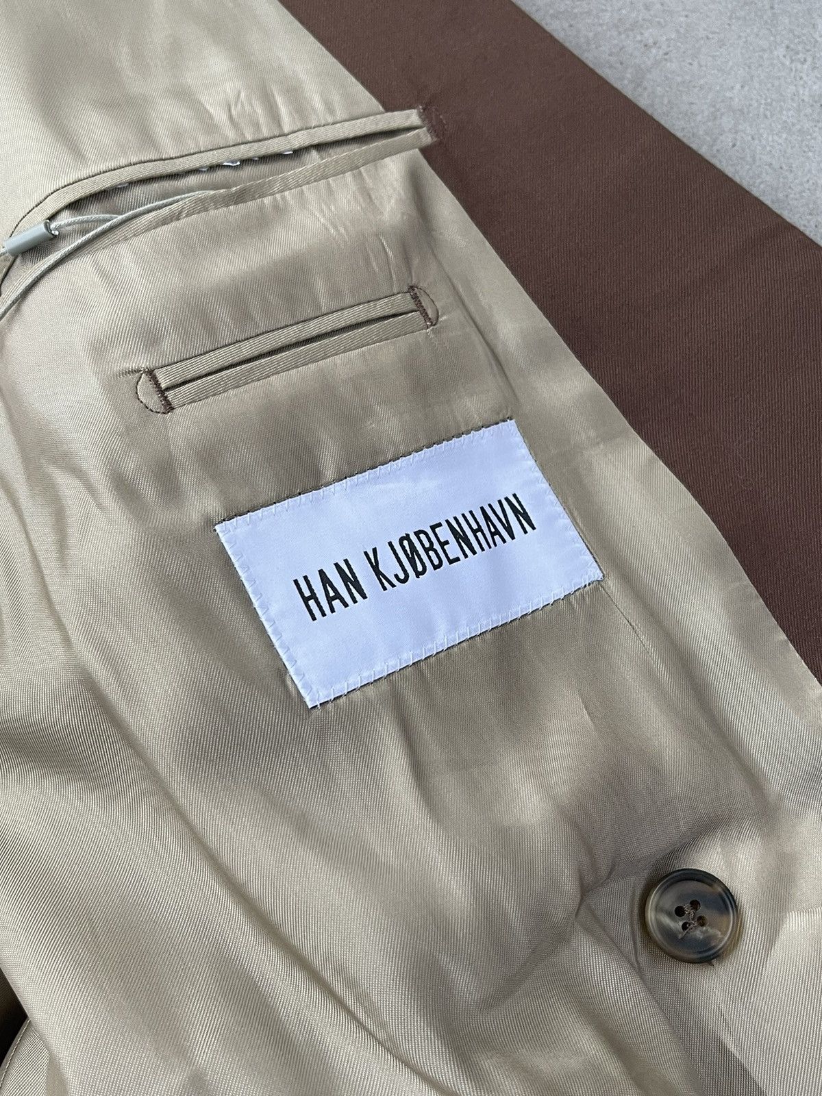 Han Kjobenhavn !DS! AW22 Han Kjobenhavn Boxy Suit Brown Suit Size 44R - 18 Thumbnail