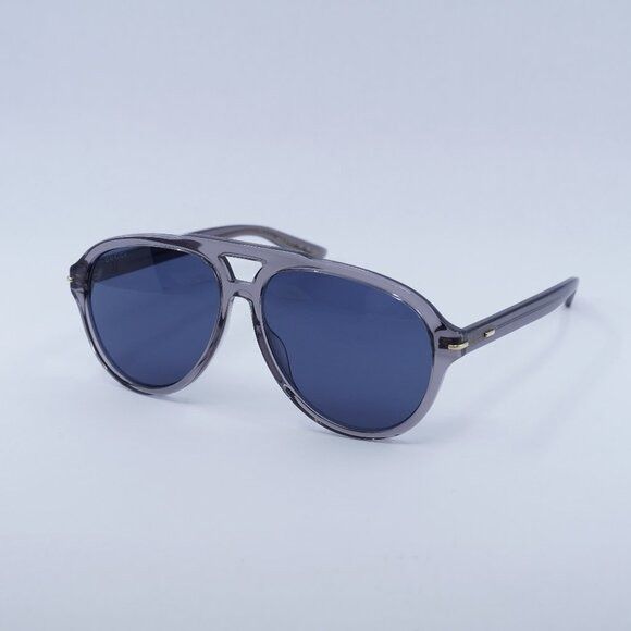 Gucci 🕶️ New Gucci GG1443S 005 Sunglasses - Transparent Grey Size ONE SIZE - 1 Thumbnail