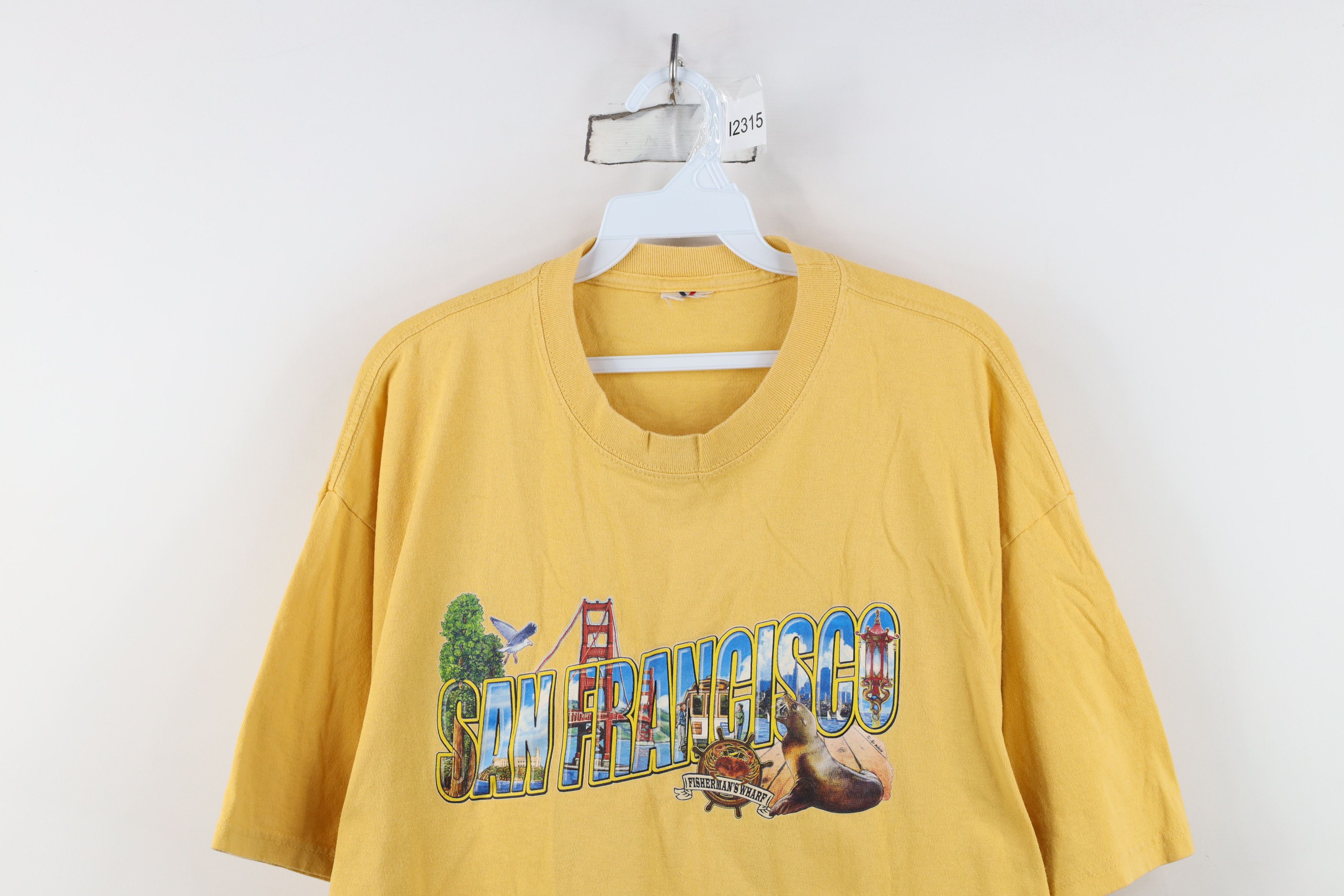 Vintage Vintage 90s Streetwear San Francisco Fishermans T-Shirt Size US L / EU 52-54 / 3 - 2 Thumbnail