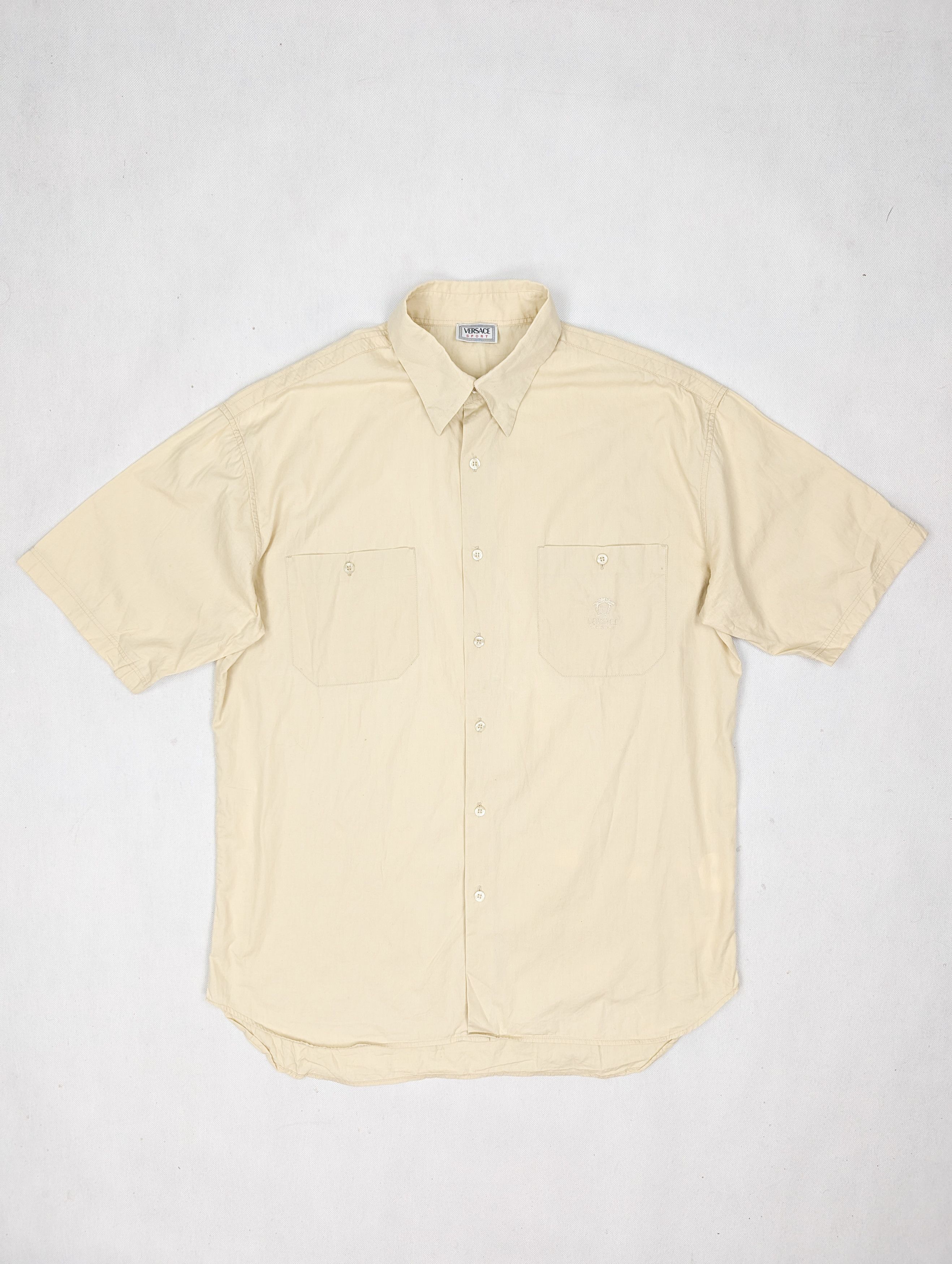 Versace Versace sport vintage beige shirt medusa Size US L / EU 52-54 / 3 - 1 Thumbnail