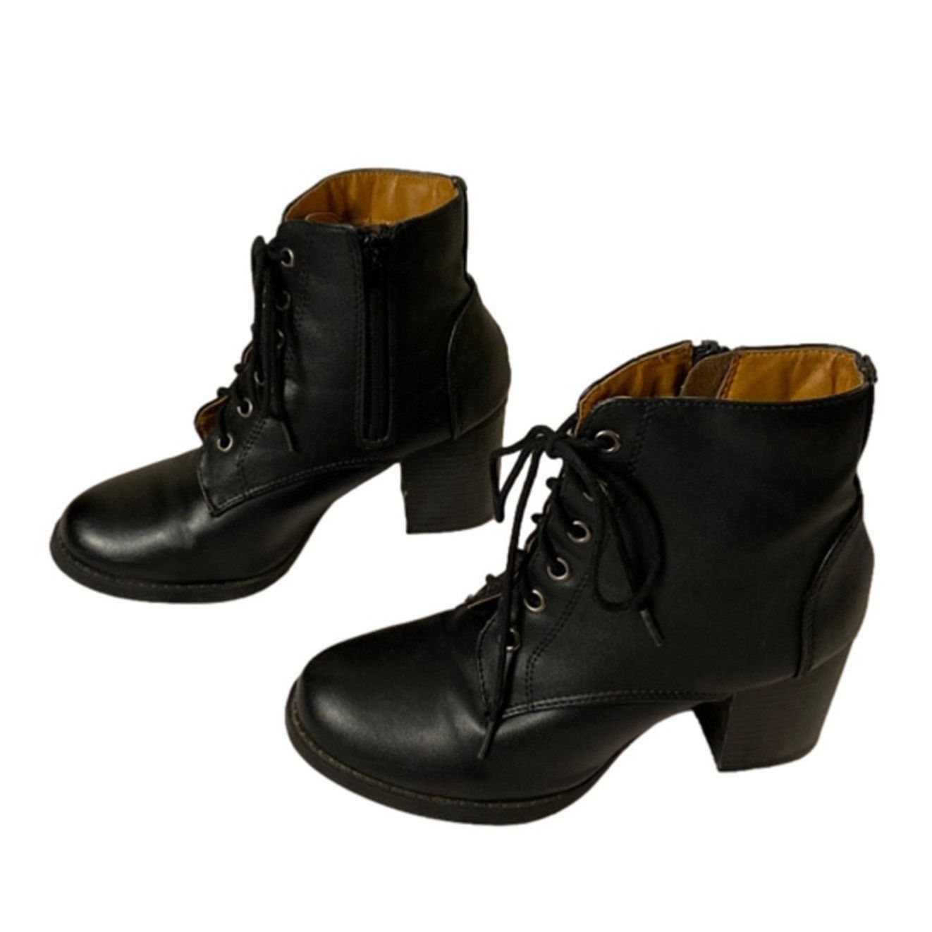 Other Y2K Streetwear Chunky Lace-Up Black Combat Booties Soda 8.5 Size US 8.5 / IT 38.5 - 2 Thumbnail