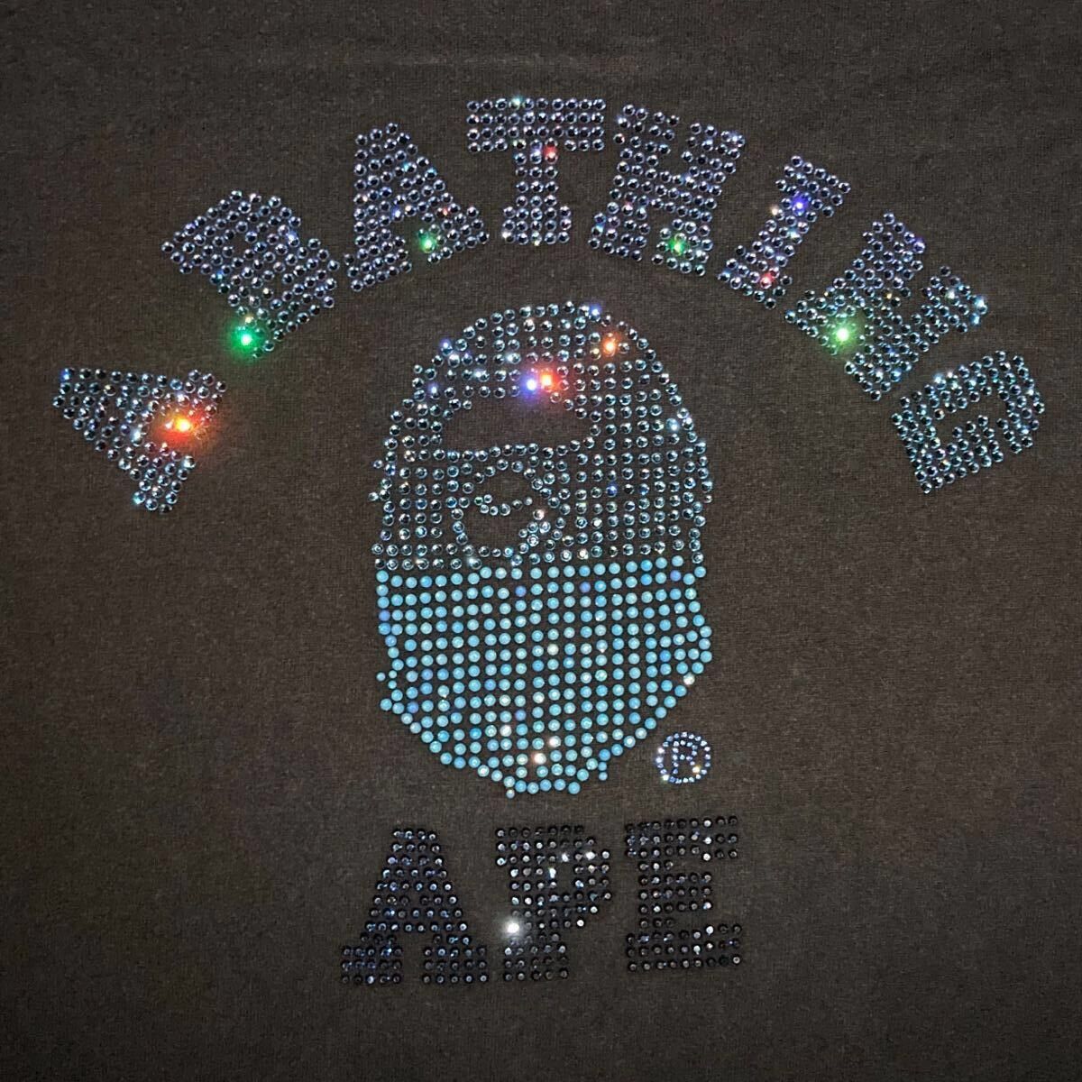 Bape × Nigo × Swarovski BAPE Swarovski College Logo T-shirt a bathing ape NIGO Size US L / EU 52-54 / 3 - 4 Thumbnail
