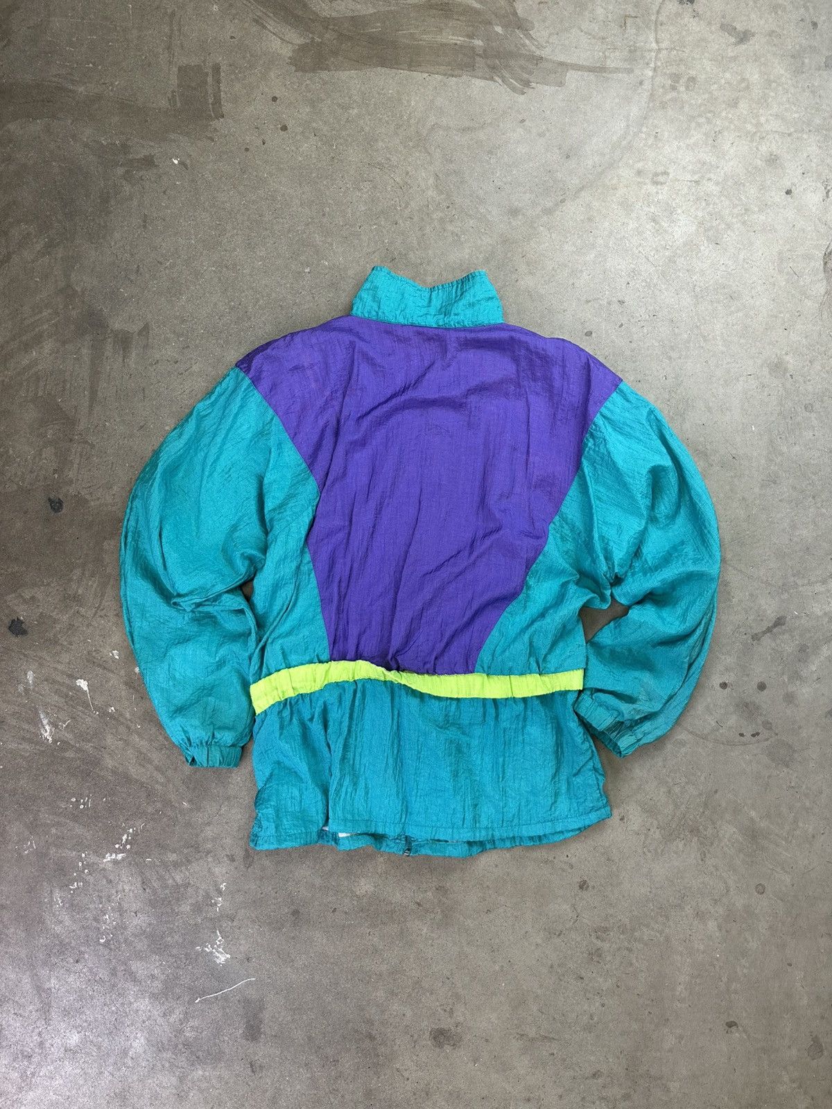 Vintage Vintage Sunset Neon Windbreaker WMNS Large 90s Size L / US 10 / IT 46 - 3 Thumbnail