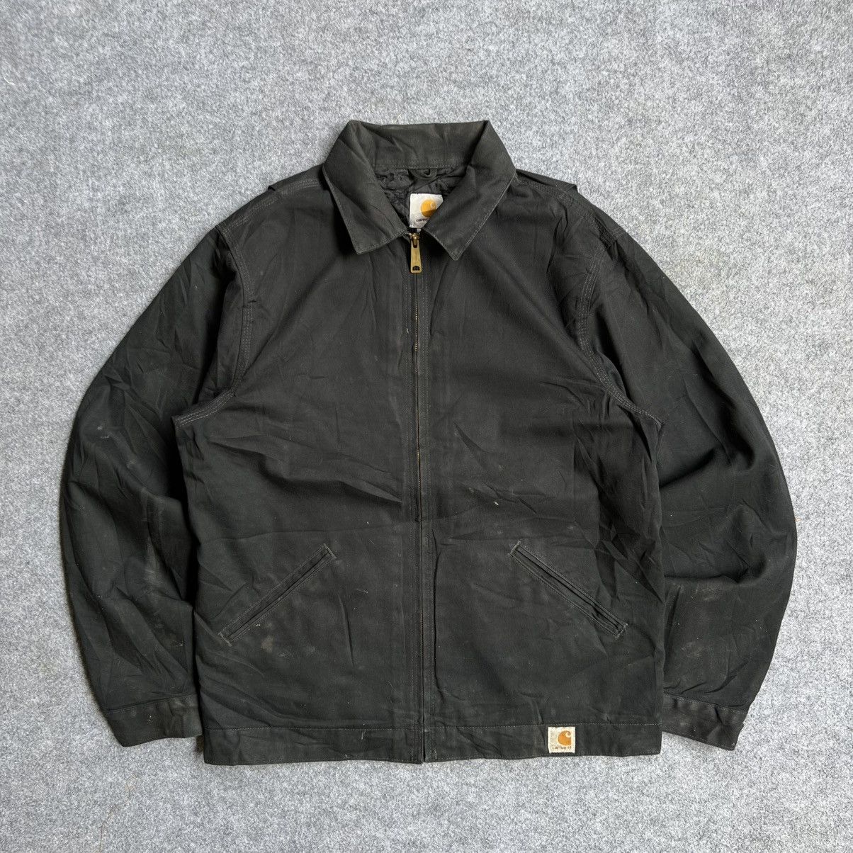 Carhartt × Vintage Vintage Carhartt Detroit Style Black Jacket Size US S / EU 44-46 / 1 - 1 Thumbnail