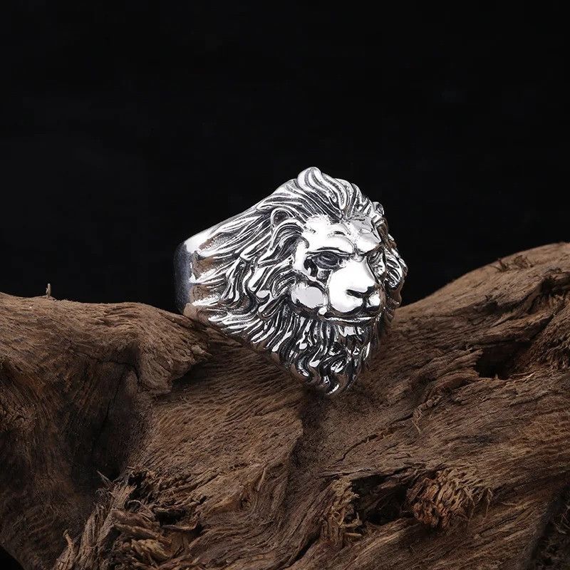 Other Retro Lion Head Large Ring Size ONE SIZE - 5 Thumbnail
