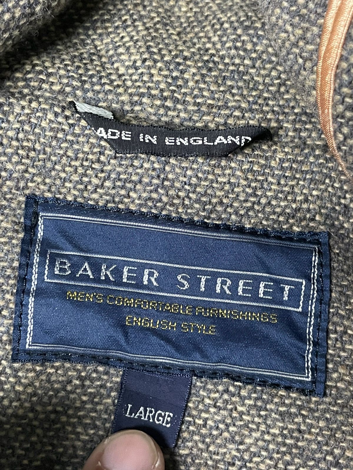 Japanese Brand × Vintage BAKER STREET Brand Long Hooded Duffle Coat (77) Size US L / EU 52-54 / 3 - 11 Thumbnail