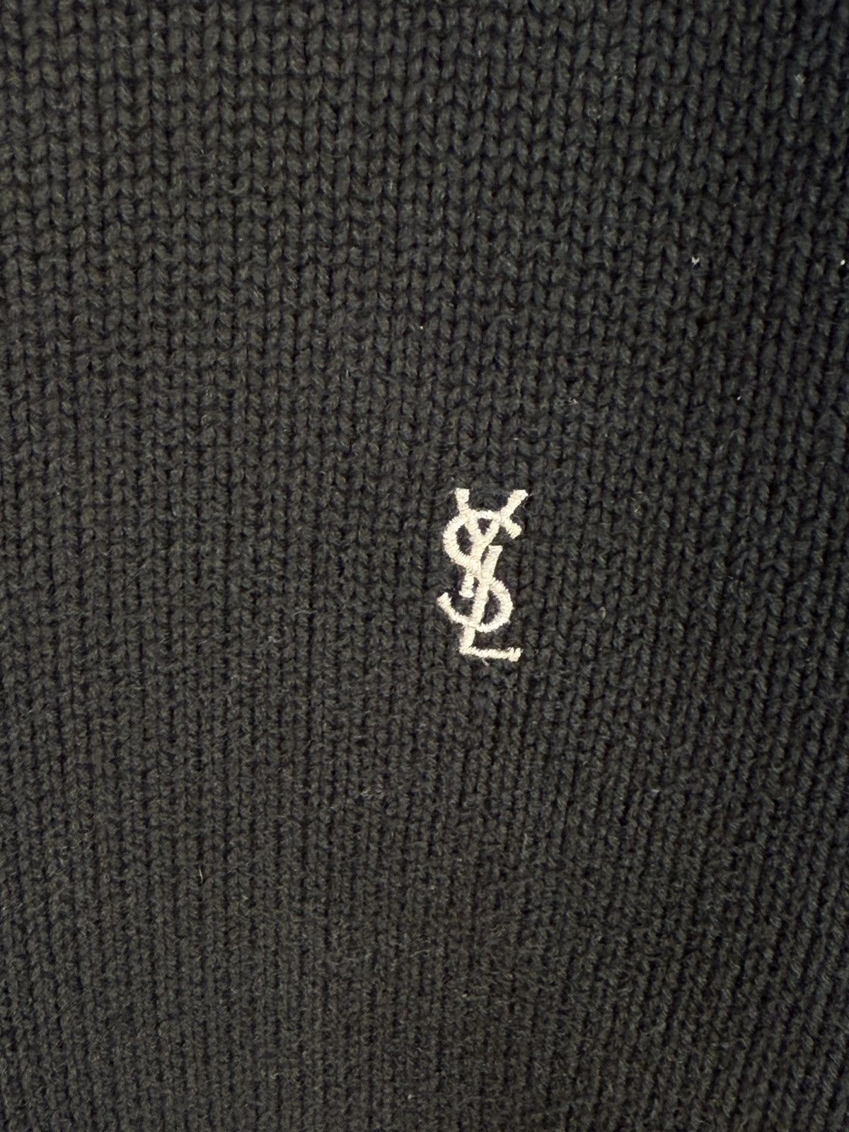 Yves Saint Laurent Black YSL Sweater Knit Size US XXL / EU 58 / 5 - 3 Thumbnail
