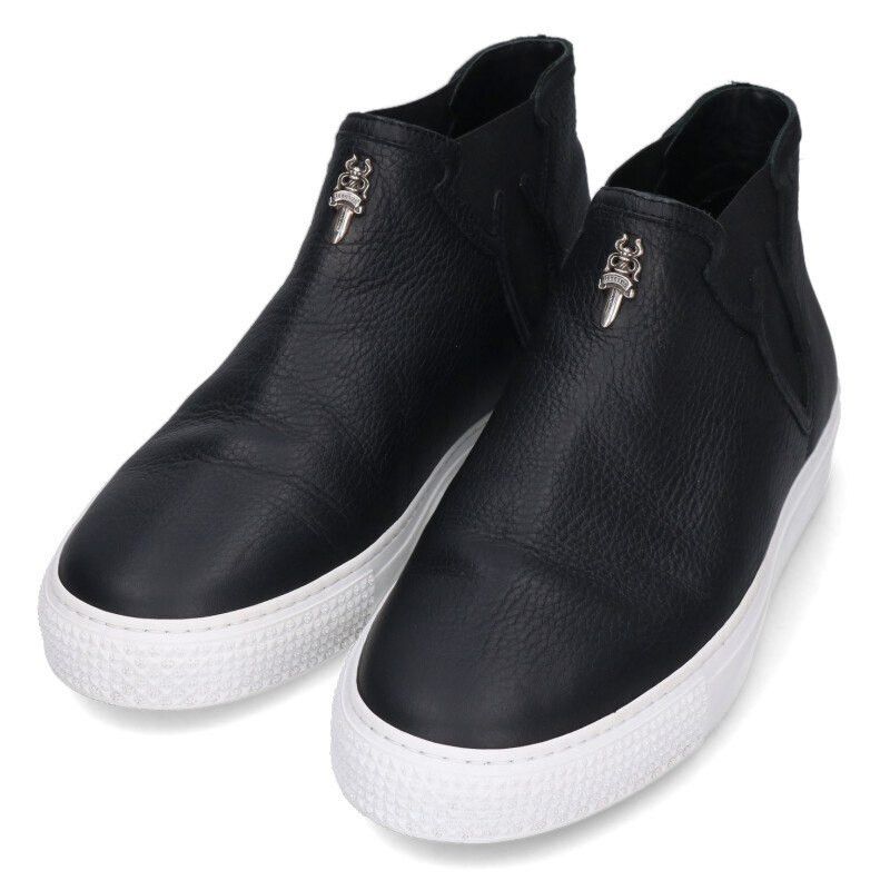 Chrome Hearts Mid Top Dagger Leather Sneakers