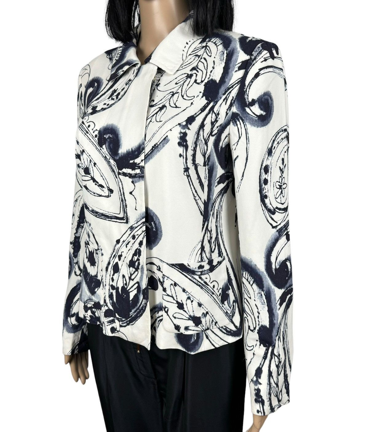 Escada Escada Printed Fair Isle Jacket Viscose size 38 Size S / US 4 / IT 40 - 7 Thumbnail