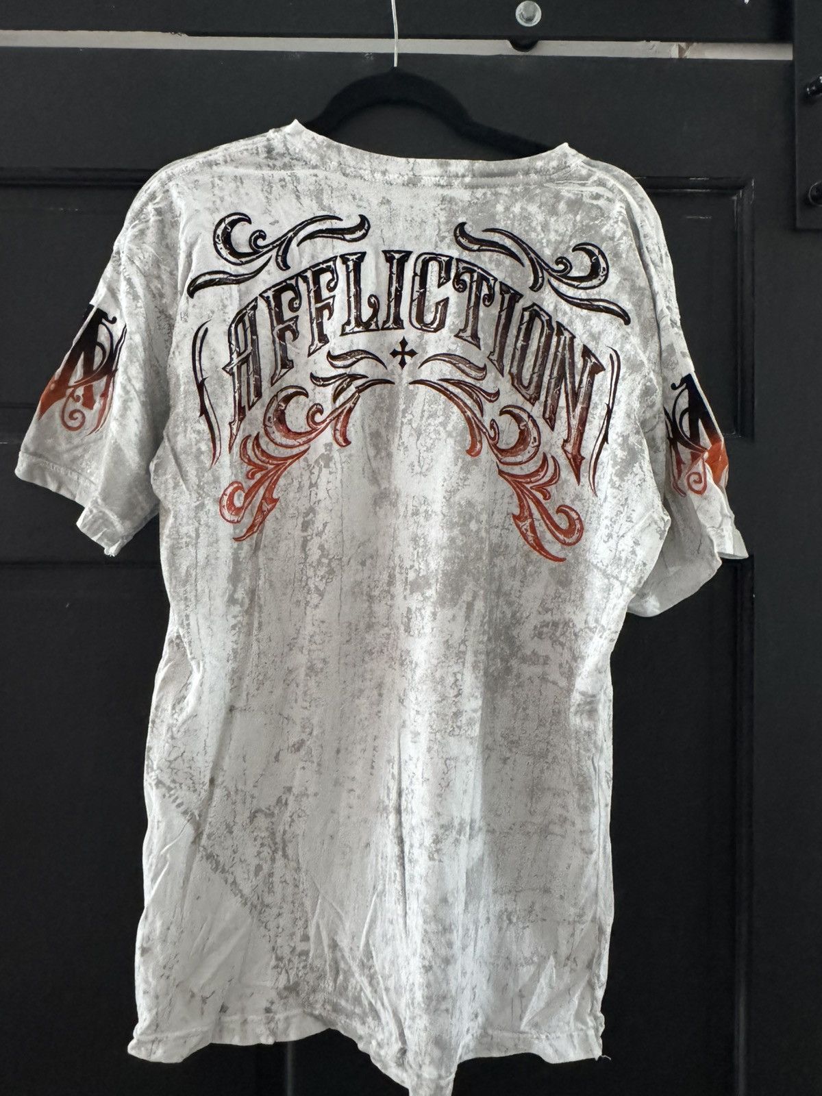 Affliction Vintage Affliction Cross Graphic Distressed Tee Size US L / EU 52-54 / 3 - 2 Thumbnail