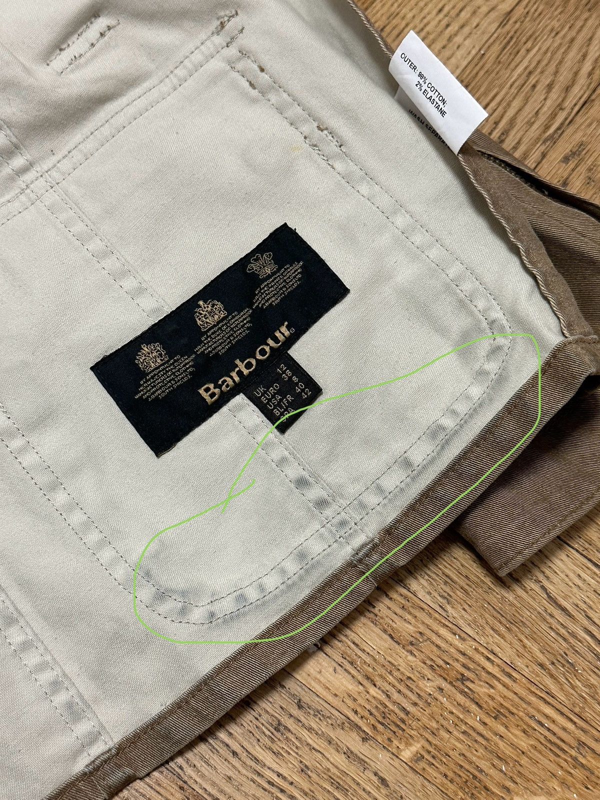 Barbour Barbour International Women’s Khaki Jacket Size M Size M / US 6-8 / IT 42-44 - 20 Thumbnail