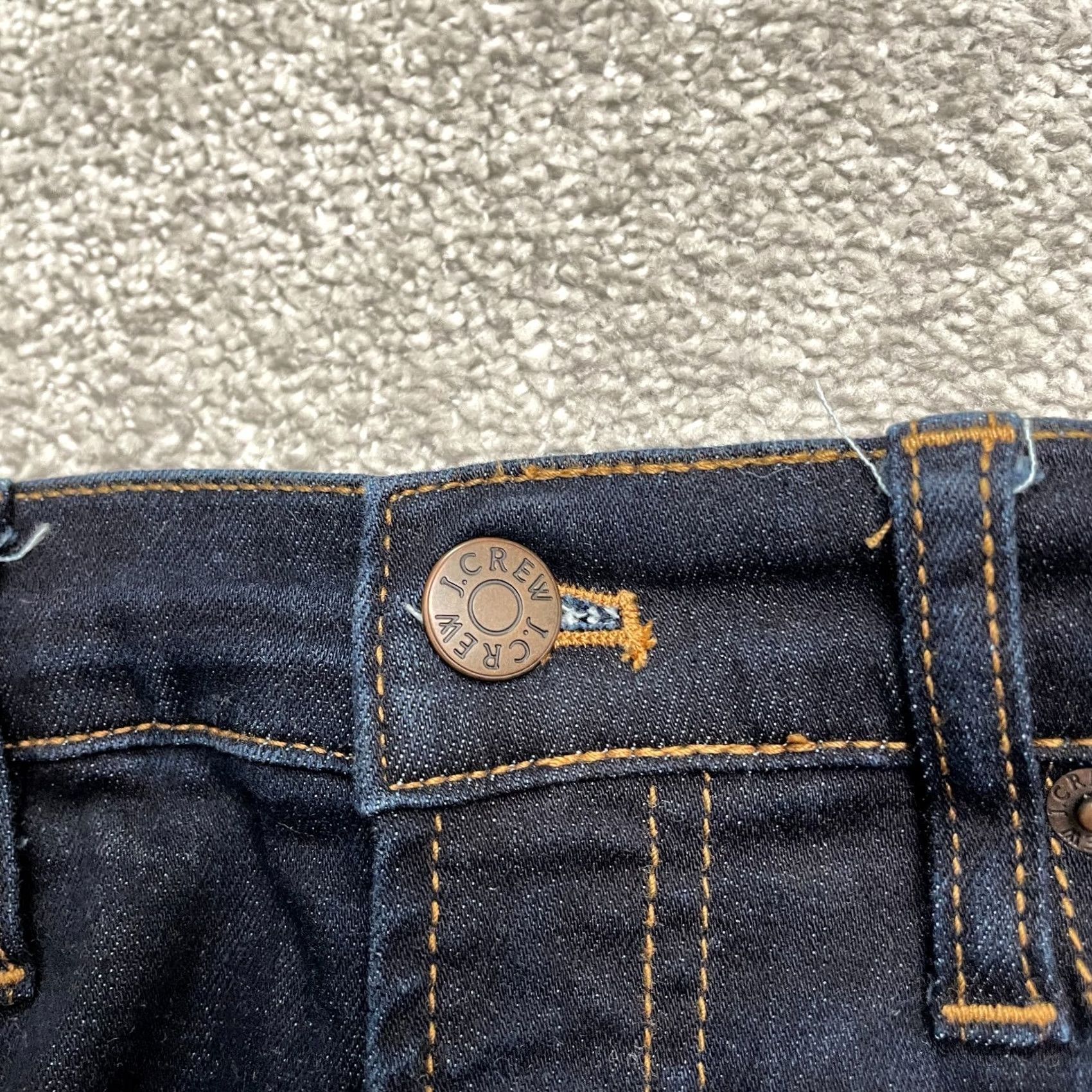 J.Crew J.Crew Mercantile Mid Rise Denim Jeans Womens W29 L28 Dark Wash Blue Straight City Preppy Mens Womens Size 29" - 3 Thumbnail