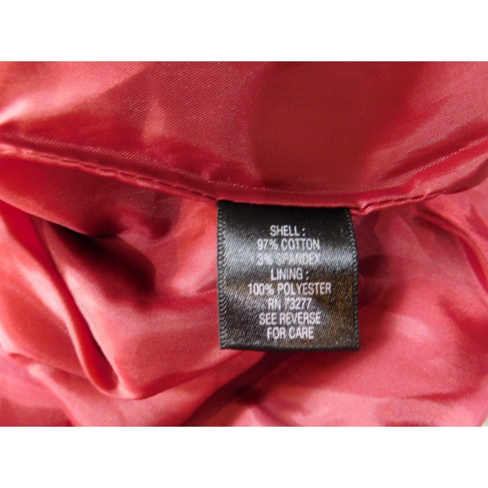Apt. 9 Apt. 9 Jacket Womens Trench Coat Red 16 Button Collar Knit Cotton Solid Long Sleeve Mid-Length Regular Size Size XXL / US 16-18 / IT 52-54 - 6 Thumbnail