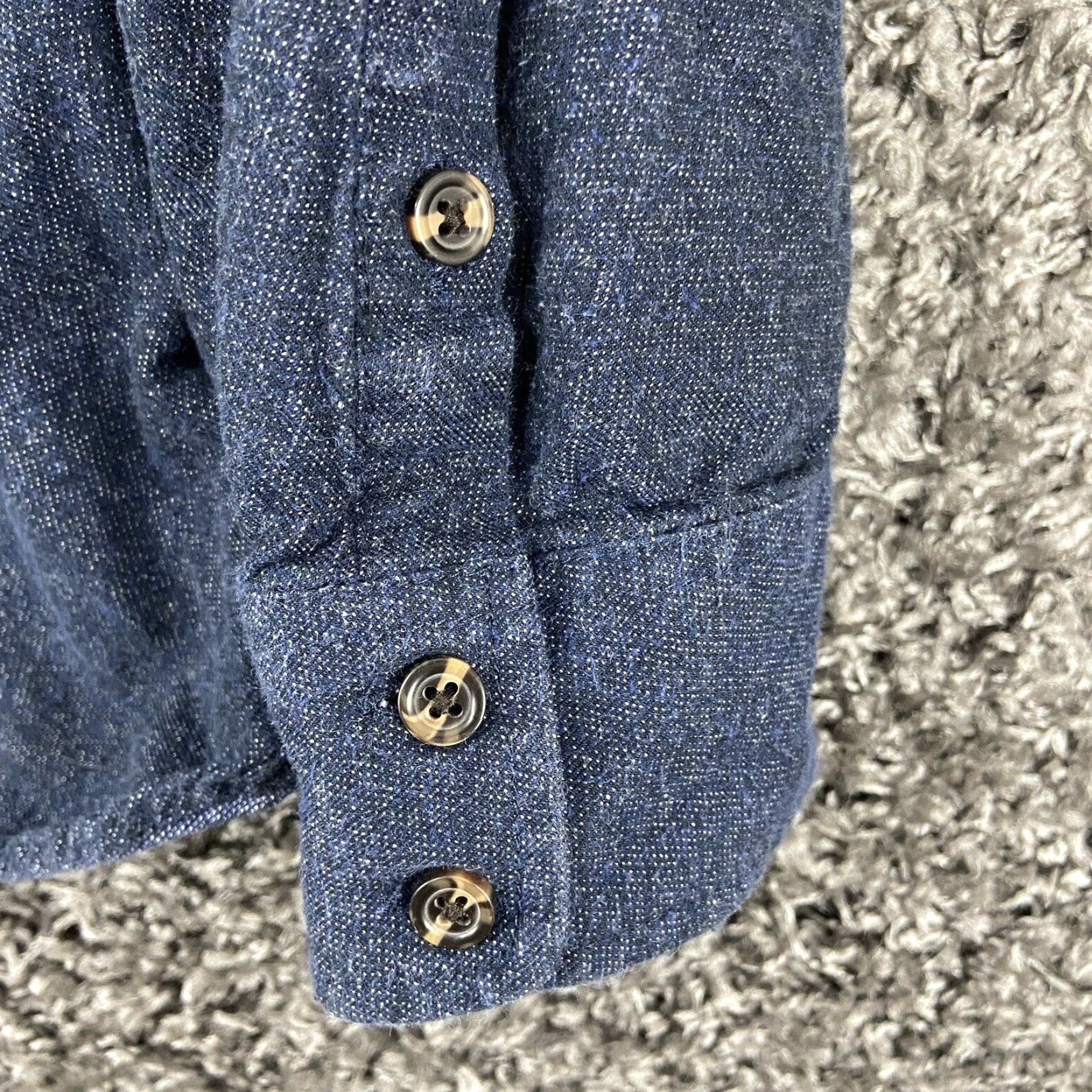 Vans VANS Blue Button-Up Long Sleeve Shirt Adult XL Size US XL / EU 56 / 4 - 3 Thumbnail