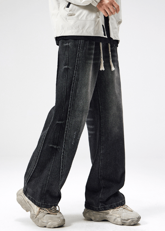 Japanese Brand High street trend washed distressed tie-dyed jeans Size US 32 / EU 48 - 3 Thumbnail