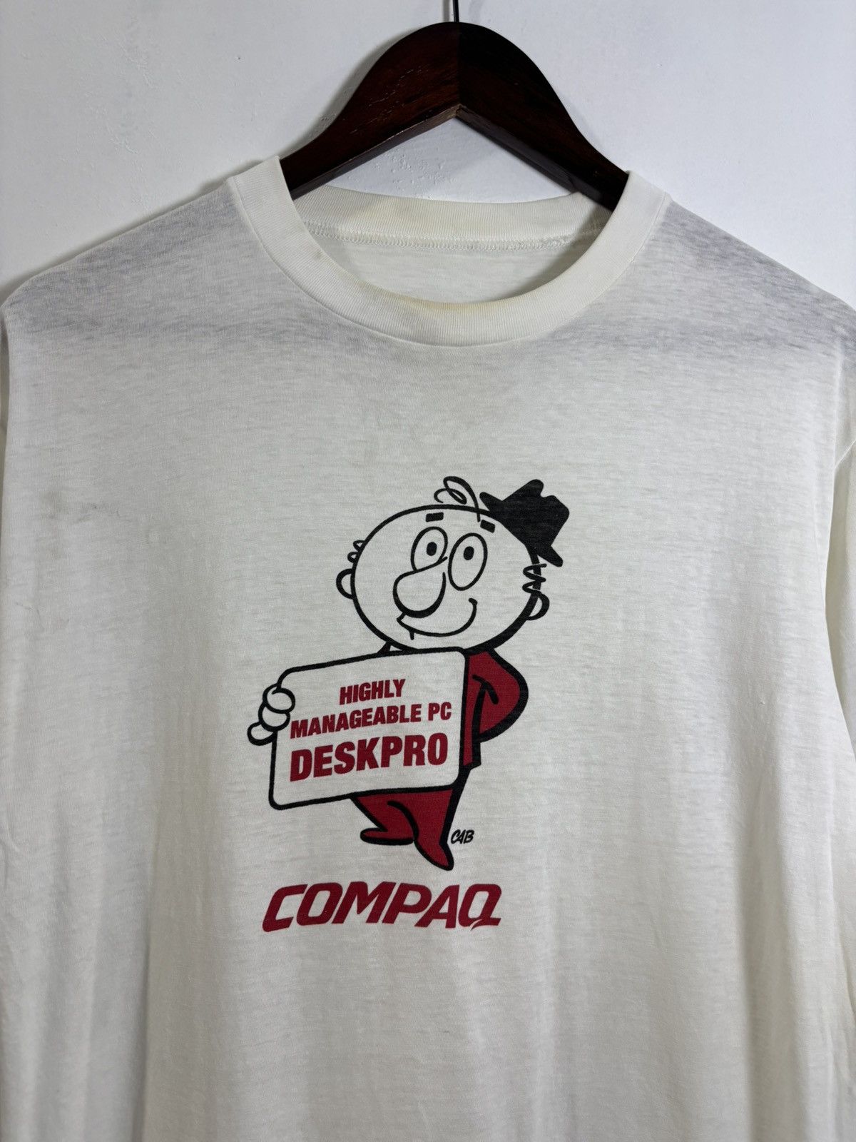 Vintage Vintage Compaq Deskpro Promo Tshirt Size US M / EU 48-50 / 2 - 2 Thumbnail
