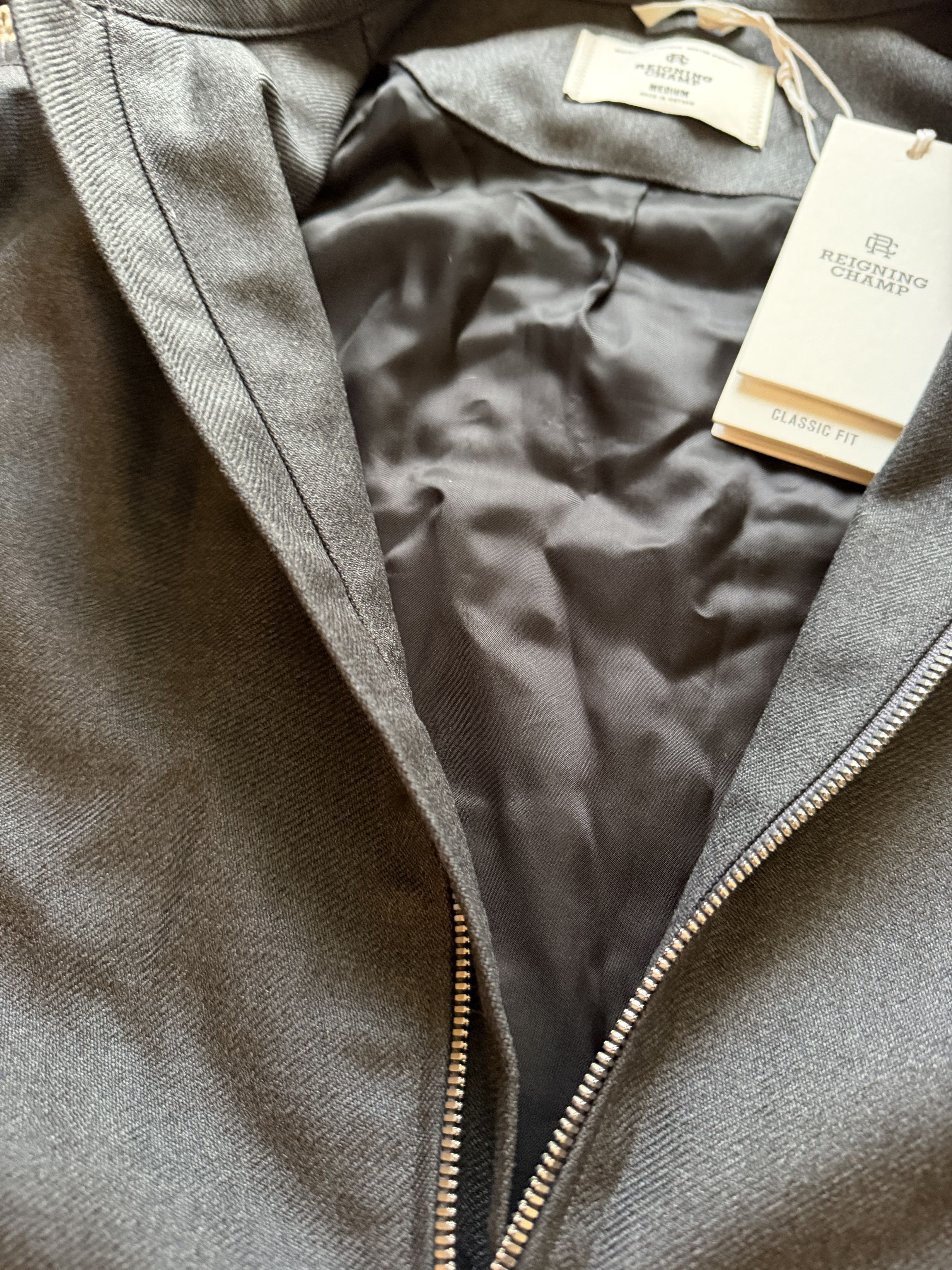 Reigning Champ Reigning Champ Wool Twill Venue Jacket Charcoal M Size US M / EU 48-50 / 2 - 2 Thumbnail