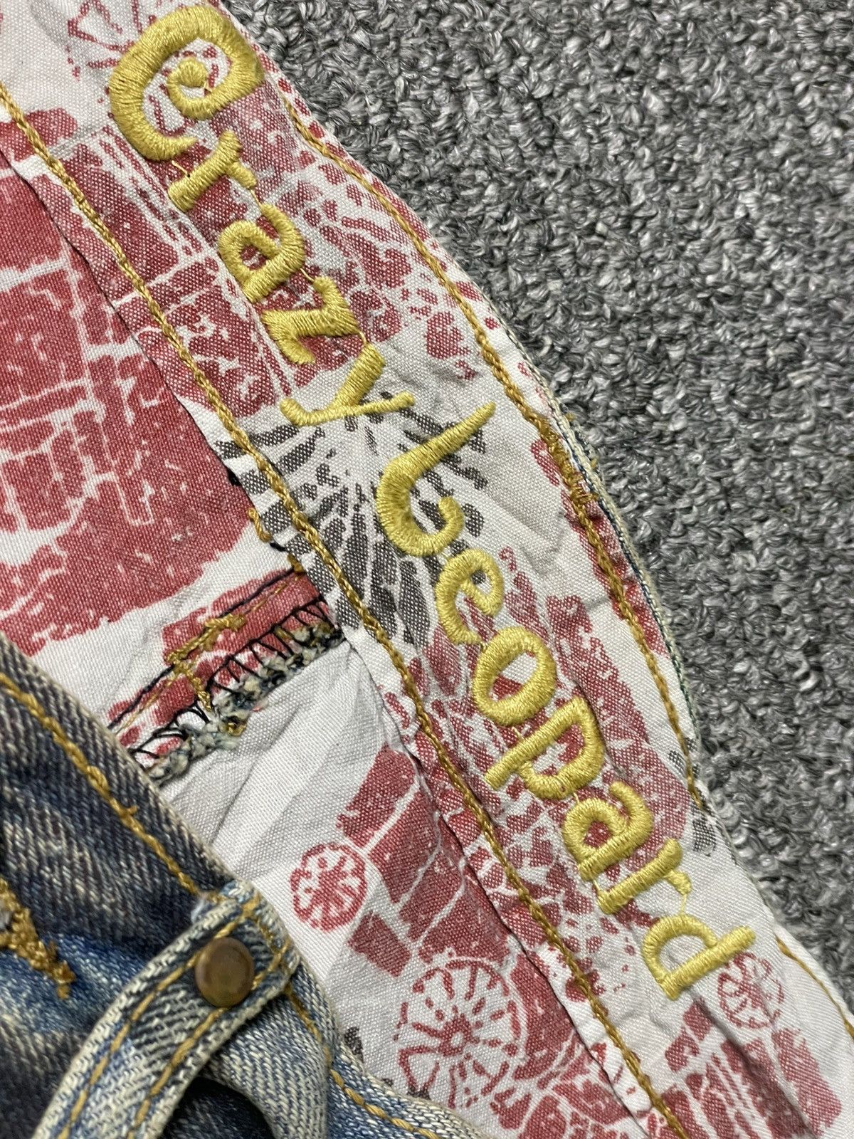 Japanese Brand × Vintage Vintage CRAZY LEOPARD Denim Shorts (95) Size US 28 / EU 44 - 11 Thumbnail
