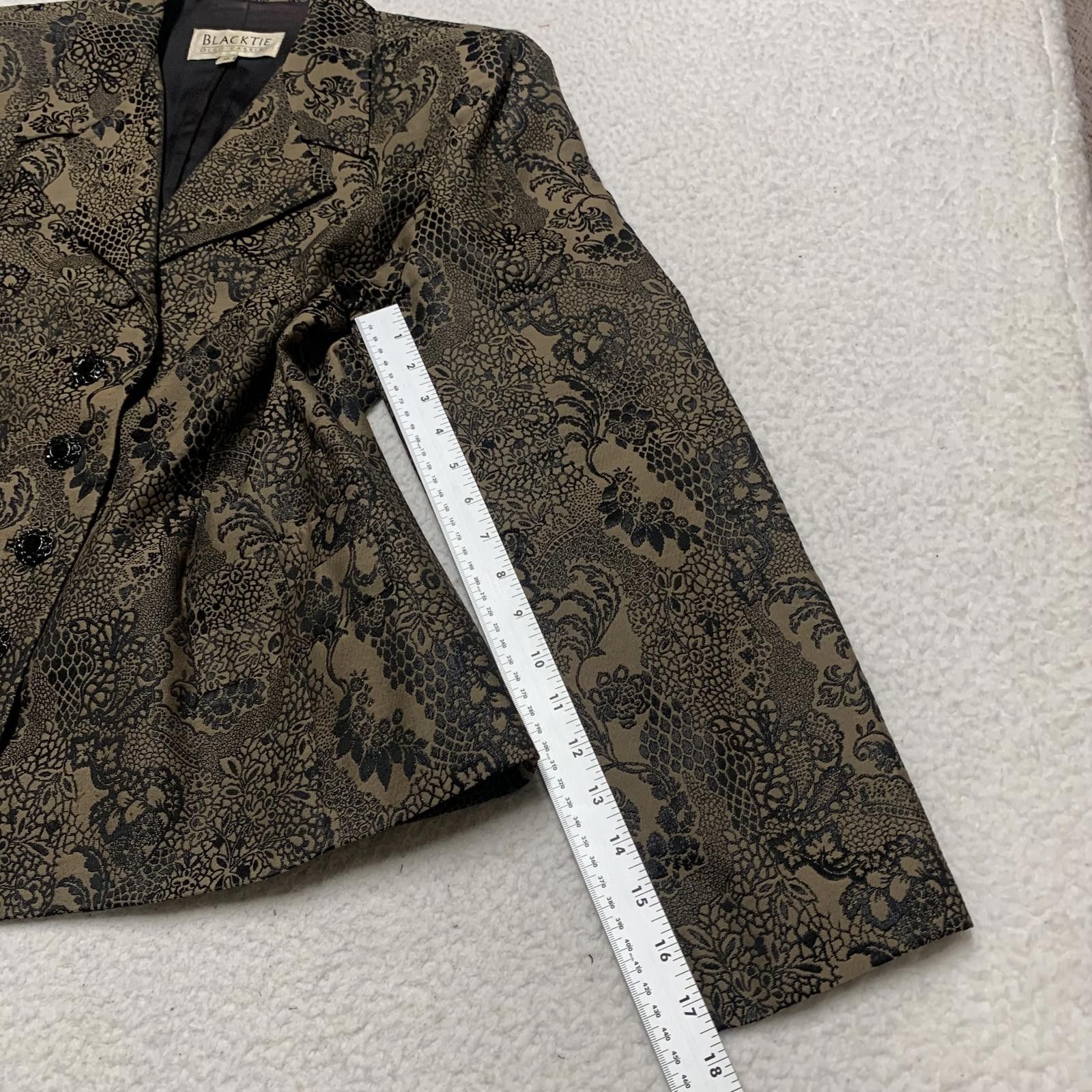 Oleg Cassini VTG Oleg Cassini BlackTie Women's 18 Evening Blazer Size XXL / US 16-18 / IT 52-54 - 11 Thumbnail