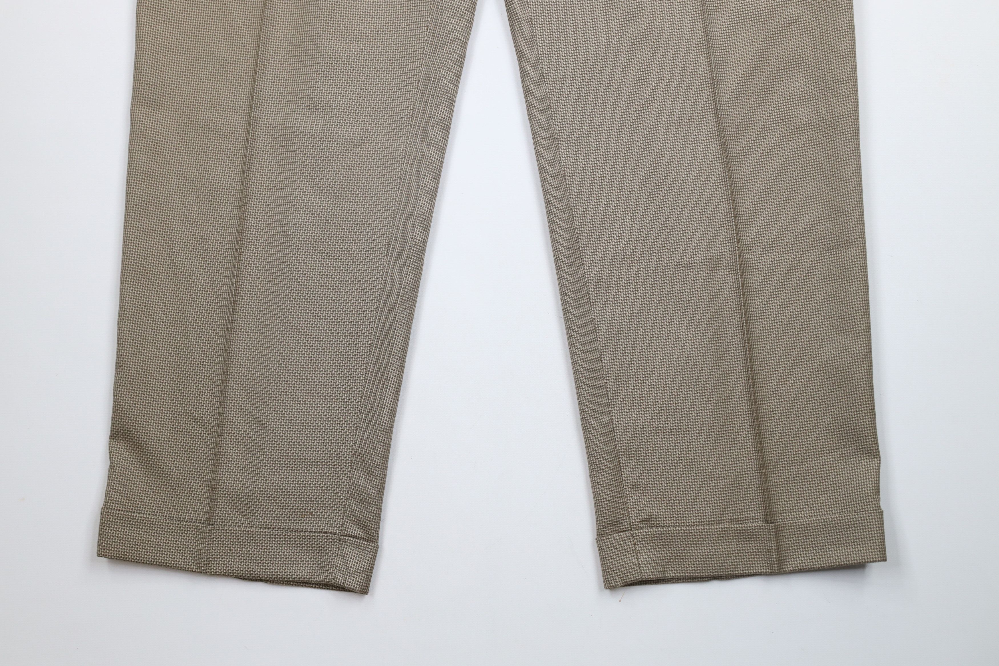 Ralph Lauren × Vintage Vintage 90s Ralph Lauren Houndstooth Wide Leg Chino Pants Size US 42 / EU 58 - 4 Thumbnail