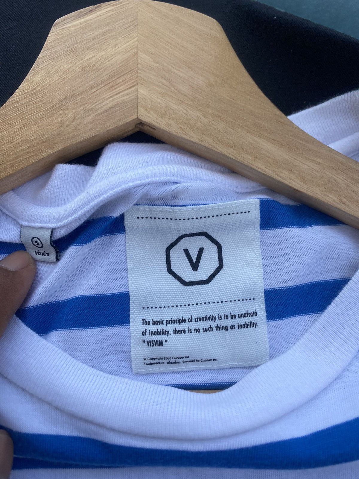 Visvim Rare Visvim Cubism Stripes Tshirt Size US S / EU 44-46 / 1 - 13 Thumbnail